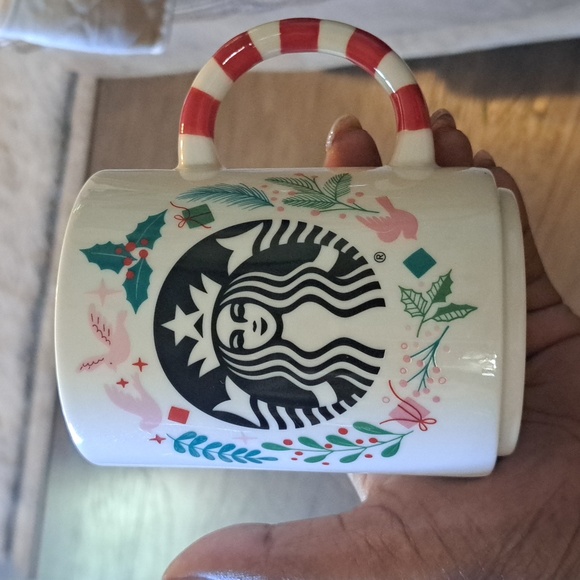 Starbucks Other - Starbucks Holiday Holly Cane Coffee Mug 12oz
